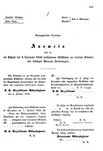 Verordnungsblatt für den Dienstbereich des K.K. Finanzministeriums für die im Reichsrate Vertretenen Königreiche und Länder : [...] : Beilage zu dem Verordnungsblatte für den Dienstbereich des K.K. Österr. Finanz-Ministeriums  18551214 Seite: 5