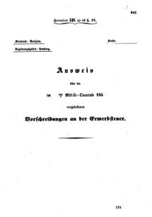 Verordnungsblatt für den Dienstbereich des K.K. Finanzministeriums für die im Reichsrate Vertretenen Königreiche und Länder : [...] : Beilage zu dem Verordnungsblatte für den Dienstbereich des K.K. Österr. Finanz-Ministeriums  18551229 Seite: 65