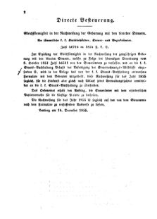 Verordnungsblatt für den Dienstbereich des K.K. Finanzministeriums für die im Reichsrate Vertretenen Königreiche und Länder : [...] : Beilage zu dem Verordnungsblatte für den Dienstbereich des K.K. Österr. Finanz-Ministeriums  18560112 Seite: 2