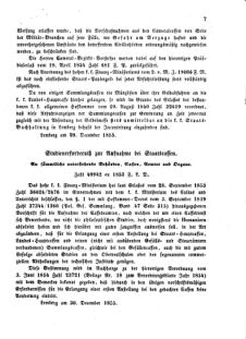 Verordnungsblatt für den Dienstbereich des K.K. Finanzministeriums für die im Reichsrate Vertretenen Königreiche und Länder : [...] : Beilage zu dem Verordnungsblatte für den Dienstbereich des K.K. Österr. Finanz-Ministeriums  18560112 Seite: 7