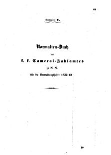 Verordnungsblatt für den Dienstbereich des K.K. Finanzministeriums für die im Reichsrate Vertretenen Königreiche und Länder : [...] : Beilage zu dem Verordnungsblatte für den Dienstbereich des K.K. Österr. Finanz-Ministeriums  18560123 Seite: 57