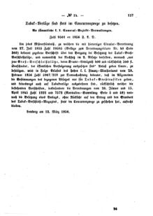 Verordnungsblatt für den Dienstbereich des K.K. Finanzministeriums für die im Reichsrate Vertretenen Königreiche und Länder : [...] : Beilage zu dem Verordnungsblatte für den Dienstbereich des K.K. Österr. Finanz-Ministeriums  18560322 Seite: 5