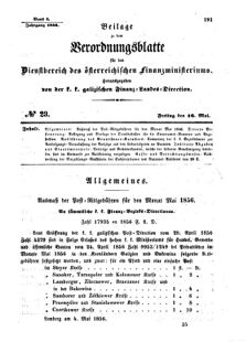 Verordnungsblatt für den Dienstbereich des K.K. Finanzministeriums für die im Reichsrate Vertretenen Königreiche und Länder : [...] : Beilage zu dem Verordnungsblatte für den Dienstbereich des K.K. Österr. Finanz-Ministeriums 