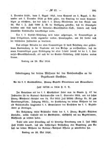 Verordnungsblatt für den Dienstbereich des K.K. Finanzministeriums für die im Reichsrate Vertretenen Königreiche und Länder : [...] : Beilage zu dem Verordnungsblatte für den Dienstbereich des K.K. Österr. Finanz-Ministeriums  18560605 Seite: 3