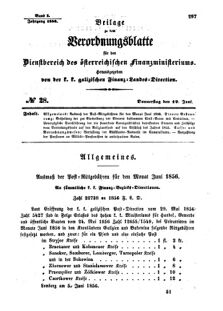 Verordnungsblatt für den Dienstbereich des K.K. Finanzministeriums für die im Reichsrate Vertretenen Königreiche und Länder : [...] : Beilage zu dem Verordnungsblatte für den Dienstbereich des K.K. Österr. Finanz-Ministeriums 