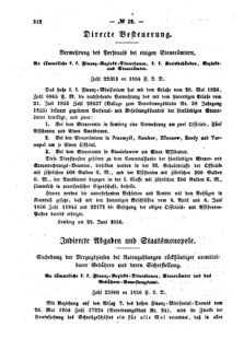 Verordnungsblatt für den Dienstbereich des K.K. Finanzministeriums für die im Reichsrate Vertretenen Königreiche und Länder : [...] : Beilage zu dem Verordnungsblatte für den Dienstbereich des K.K. Österr. Finanz-Ministeriums  18560709 Seite: 2