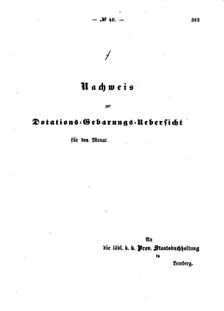 Verordnungsblatt für den Dienstbereich des K.K. Finanzministeriums für die im Reichsrate Vertretenen Königreiche und Länder : [...] : Beilage zu dem Verordnungsblatte für den Dienstbereich des K.K. Österr. Finanz-Ministeriums  18560821 Seite: 3