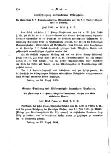 Verordnungsblatt für den Dienstbereich des K.K. Finanzministeriums für die im Reichsrate Vertretenen Königreiche und Länder : [...] : Beilage zu dem Verordnungsblatte für den Dienstbereich des K.K. Österr. Finanz-Ministeriums  18560829 Seite: 4