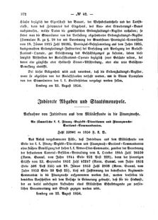 Verordnungsblatt für den Dienstbereich des K.K. Finanzministeriums für die im Reichsrate Vertretenen Königreiche und Länder : [...] : Beilage zu dem Verordnungsblatte für den Dienstbereich des K.K. Österr. Finanz-Ministeriums  18560903 Seite: 2