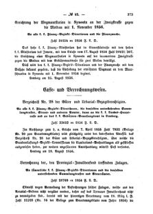 Verordnungsblatt für den Dienstbereich des K.K. Finanzministeriums für die im Reichsrate Vertretenen Königreiche und Länder : [...] : Beilage zu dem Verordnungsblatte für den Dienstbereich des K.K. Österr. Finanz-Ministeriums  18560903 Seite: 3