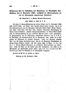 Verordnungsblatt für den Dienstbereich des K.K. Finanzministeriums für die im Reichsrate Vertretenen Königreiche und Länder : [...] : Beilage zu dem Verordnungsblatte für den Dienstbereich des K.K. Österr. Finanz-Ministeriums  18561010 Seite: 6