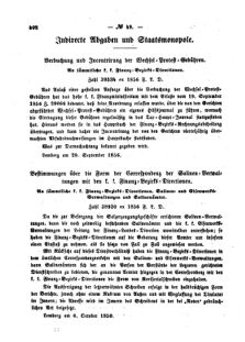 Verordnungsblatt für den Dienstbereich des K.K. Finanzministeriums für die im Reichsrate Vertretenen Königreiche und Länder : [...] : Beilage zu dem Verordnungsblatte für den Dienstbereich des K.K. Österr. Finanz-Ministeriums  18561015 Seite: 2