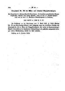 Verordnungsblatt für den Dienstbereich des K.K. Finanzministeriums für die im Reichsrate Vertretenen Königreiche und Länder : [...] : Beilage zu dem Verordnungsblatte für den Dienstbereich des K.K. Österr. Finanz-Ministeriums  18561015 Seite: 4