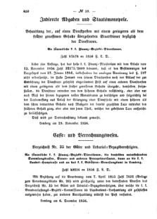 Verordnungsblatt für den Dienstbereich des K.K. Finanzministeriums für die im Reichsrate Vertretenen Königreiche und Länder : [...] : Beilage zu dem Verordnungsblatte für den Dienstbereich des K.K. Österr. Finanz-Ministeriums  18561213 Seite: 2