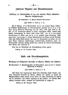 Verordnungsblatt für den Dienstbereich des K.K. Finanzministeriums für die im Reichsrate Vertretenen Königreiche und Länder : [...] : Beilage zu dem Verordnungsblatte für den Dienstbereich des K.K. Österr. Finanz-Ministeriums  18570109 Seite: 2