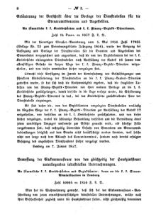 Verordnungsblatt für den Dienstbereich des K.K. Finanzministeriums für die im Reichsrate Vertretenen Königreiche und Länder : [...] : Beilage zu dem Verordnungsblatte für den Dienstbereich des K.K. Österr. Finanz-Ministeriums  18570122 Seite: 2