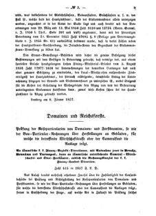 Verordnungsblatt für den Dienstbereich des K.K. Finanzministeriums für die im Reichsrate Vertretenen Königreiche und Länder : [...] : Beilage zu dem Verordnungsblatte für den Dienstbereich des K.K. Österr. Finanz-Ministeriums  18570122 Seite: 3