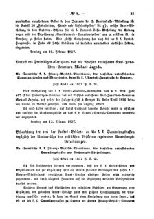 Verordnungsblatt für den Dienstbereich des K.K. Finanzministeriums für die im Reichsrate Vertretenen Königreiche und Länder : [...] : Beilage zu dem Verordnungsblatte für den Dienstbereich des K.K. Österr. Finanz-Ministeriums  18570228 Seite: 3