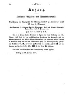 Verordnungsblatt für den Dienstbereich des K.K. Finanzministeriums für die im Reichsrate Vertretenen Königreiche und Länder : [...] : Beilage zu dem Verordnungsblatte für den Dienstbereich des K.K. Österr. Finanz-Ministeriums  18570307 Seite: 4