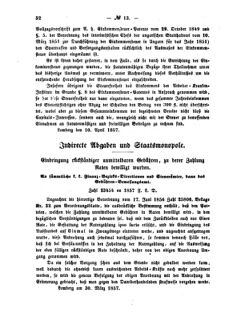 Verordnungsblatt für den Dienstbereich des K.K. Finanzministeriums für die im Reichsrate Vertretenen Königreiche und Länder : [...] : Beilage zu dem Verordnungsblatte für den Dienstbereich des K.K. Österr. Finanz-Ministeriums  18570424 Seite: 2