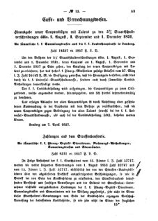 Verordnungsblatt für den Dienstbereich des K.K. Finanzministeriums für die im Reichsrate Vertretenen Königreiche und Länder : [...] : Beilage zu dem Verordnungsblatte für den Dienstbereich des K.K. Österr. Finanz-Ministeriums  18570424 Seite: 3