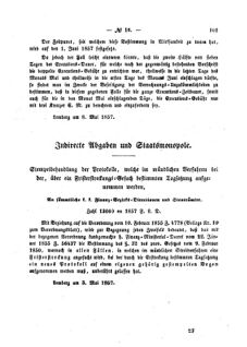 Verordnungsblatt für den Dienstbereich des K.K. Finanzministeriums für die im Reichsrate Vertretenen Königreiche und Länder : [...] : Beilage zu dem Verordnungsblatte für den Dienstbereich des K.K. Österr. Finanz-Ministeriums  18570513 Seite: 5