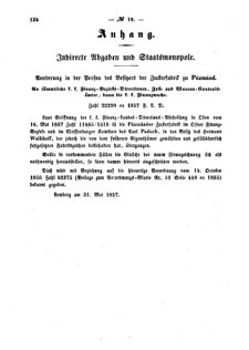 Verordnungsblatt für den Dienstbereich des K.K. Finanzministeriums für die im Reichsrate Vertretenen Königreiche und Länder : [...] : Beilage zu dem Verordnungsblatte für den Dienstbereich des K.K. Österr. Finanz-Ministeriums  18570612 Seite: 6