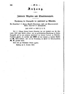 Verordnungsblatt für den Dienstbereich des K.K. Finanzministeriums für die im Reichsrate Vertretenen Königreiche und Länder : [...] : Beilage zu dem Verordnungsblatte für den Dienstbereich des K.K. Österr. Finanz-Ministeriums  18571009 Seite: 4