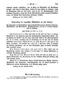 Verordnungsblatt für den Dienstbereich des K.K. Finanzministeriums für die im Reichsrate Vertretenen Königreiche und Länder : [...] : Beilage zu dem Verordnungsblatte für den Dienstbereich des K.K. Österr. Finanz-Ministeriums  18571028 Seite: 3