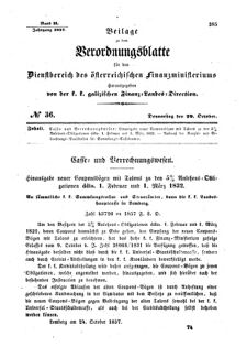 Verordnungsblatt für den Dienstbereich des K.K. Finanzministeriums für die im Reichsrate Vertretenen Königreiche und Länder : [...] : Beilage zu dem Verordnungsblatte für den Dienstbereich des K.K. Österr. Finanz-Ministeriums 