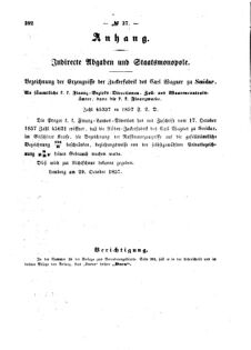 Verordnungsblatt für den Dienstbereich des K.K. Finanzministeriums für die im Reichsrate Vertretenen Königreiche und Länder : [...] : Beilage zu dem Verordnungsblatte für den Dienstbereich des K.K. Österr. Finanz-Ministeriums  18571107 Seite: 6