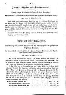 Verordnungsblatt für den Dienstbereich des K.K. Finanzministeriums für die im Reichsrate Vertretenen Königreiche und Länder : [...] : Beilage zu dem Verordnungsblatte für den Dienstbereich des K.K. Österr. Finanz-Ministeriums  18580227 Seite: 4