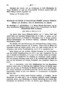 Verordnungsblatt für den Dienstbereich des K.K. Finanzministeriums für die im Reichsrate Vertretenen Königreiche und Länder : [...] : Beilage zu dem Verordnungsblatte für den Dienstbereich des K.K. Österr. Finanz-Ministeriums  18580227 Seite: 6