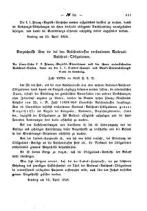 Verordnungsblatt für den Dienstbereich des K.K. Finanzministeriums für die im Reichsrate Vertretenen Königreiche und Länder : [...] : Beilage zu dem Verordnungsblatte für den Dienstbereich des K.K. Österr. Finanz-Ministeriums  18580430 Seite: 3