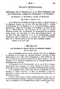 Verordnungsblatt für den Dienstbereich des K.K. Finanzministeriums für die im Reichsrate Vertretenen Königreiche und Länder : [...] : Beilage zu dem Verordnungsblatte für den Dienstbereich des K.K. Österr. Finanz-Ministeriums  18580714 Seite: 3