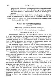 Verordnungsblatt für den Dienstbereich des K.K. Finanzministeriums für die im Reichsrate Vertretenen Königreiche und Länder : [...] : Beilage zu dem Verordnungsblatte für den Dienstbereich des K.K. Österr. Finanz-Ministeriums  18580715 Seite: 4