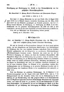 Verordnungsblatt für den Dienstbereich des K.K. Finanzministeriums für die im Reichsrate Vertretenen Königreiche und Länder : [...] : Beilage zu dem Verordnungsblatte für den Dienstbereich des K.K. Österr. Finanz-Ministeriums  18580916 Seite: 2