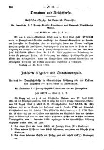 Verordnungsblatt für den Dienstbereich des K.K. Finanzministeriums für die im Reichsrate Vertretenen Königreiche und Länder : [...] : Beilage zu dem Verordnungsblatte für den Dienstbereich des K.K. Österr. Finanz-Ministeriums  18580920 Seite: 2