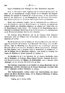 Verordnungsblatt für den Dienstbereich des K.K. Finanzministeriums für die im Reichsrate Vertretenen Königreiche und Länder : [...] : Beilage zu dem Verordnungsblatte für den Dienstbereich des K.K. Österr. Finanz-Ministeriums  18581020 Seite: 2