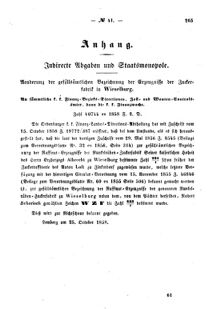 Verordnungsblatt für den Dienstbereich des K.K. Finanzministeriums für die im Reichsrate Vertretenen Königreiche und Länder : [...] : Beilage zu dem Verordnungsblatte für den Dienstbereich des K.K. Österr. Finanz-Ministeriums  18581106 Seite: 5