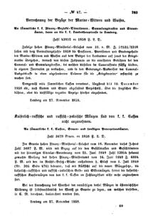 Verordnungsblatt für den Dienstbereich des K.K. Finanzministeriums für die im Reichsrate Vertretenen Königreiche und Länder : [...] : Beilage zu dem Verordnungsblatte für den Dienstbereich des K.K. Österr. Finanz-Ministeriums  18581206 Seite: 5