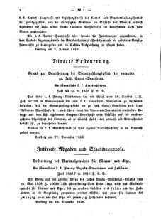 Verordnungsblatt für den Dienstbereich des K.K. Finanzministeriums für die im Reichsrate Vertretenen Königreiche und Länder : [...] : Beilage zu dem Verordnungsblatte für den Dienstbereich des K.K. Österr. Finanz-Ministeriums  18590115 Seite: 2