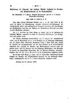 Verordnungsblatt für den Dienstbereich des K.K. Finanzministeriums für die im Reichsrate Vertretenen Königreiche und Länder : [...] : Beilage zu dem Verordnungsblatte für den Dienstbereich des K.K. Österr. Finanz-Ministeriums  18590222 Seite: 4