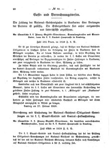 Verordnungsblatt für den Dienstbereich des K.K. Finanzministeriums für die im Reichsrate Vertretenen Königreiche und Länder : [...] : Beilage zu dem Verordnungsblatte für den Dienstbereich des K.K. Österr. Finanz-Ministeriums  18590317 Seite: 2