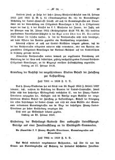 Verordnungsblatt für den Dienstbereich des K.K. Finanzministeriums für die im Reichsrate Vertretenen Königreiche und Länder : [...] : Beilage zu dem Verordnungsblatte für den Dienstbereich des K.K. Österr. Finanz-Ministeriums  18590317 Seite: 3