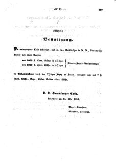 Verordnungsblatt für den Dienstbereich des K.K. Finanzministeriums für die im Reichsrate Vertretenen Königreiche und Länder : [...] : Beilage zu dem Verordnungsblatte für den Dienstbereich des K.K. Österr. Finanz-Ministeriums  18590519 Seite: 5