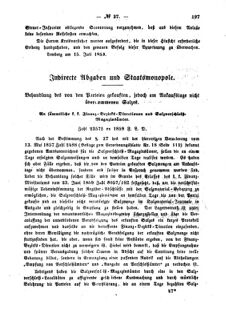 Verordnungsblatt für den Dienstbereich des K.K. Finanzministeriums für die im Reichsrate Vertretenen Königreiche und Länder : [...] : Beilage zu dem Verordnungsblatte für den Dienstbereich des K.K. Österr. Finanz-Ministeriums  18590728 Seite: 3