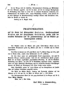 Verordnungsblatt für den Dienstbereich des K.K. Finanzministeriums für die im Reichsrate Vertretenen Königreiche und Länder : [...] : Beilage zu dem Verordnungsblatte für den Dienstbereich des K.K. Österr. Finanz-Ministeriums  18590820 Seite: 2