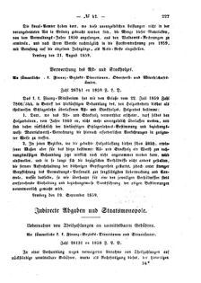 Verordnungsblatt für den Dienstbereich des K.K. Finanzministeriums für die im Reichsrate Vertretenen Königreiche und Länder : [...] : Beilage zu dem Verordnungsblatte für den Dienstbereich des K.K. Österr. Finanz-Ministeriums  18590923 Seite: 3