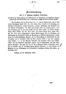 Verordnungsblatt für den Dienstbereich des K.K. Finanzministeriums für die im Reichsrate Vertretenen Königreiche und Länder : [...] : Beilage zu dem Verordnungsblatte für den Dienstbereich des K.K. Österr. Finanz-Ministeriums  18590926 Seite: 3